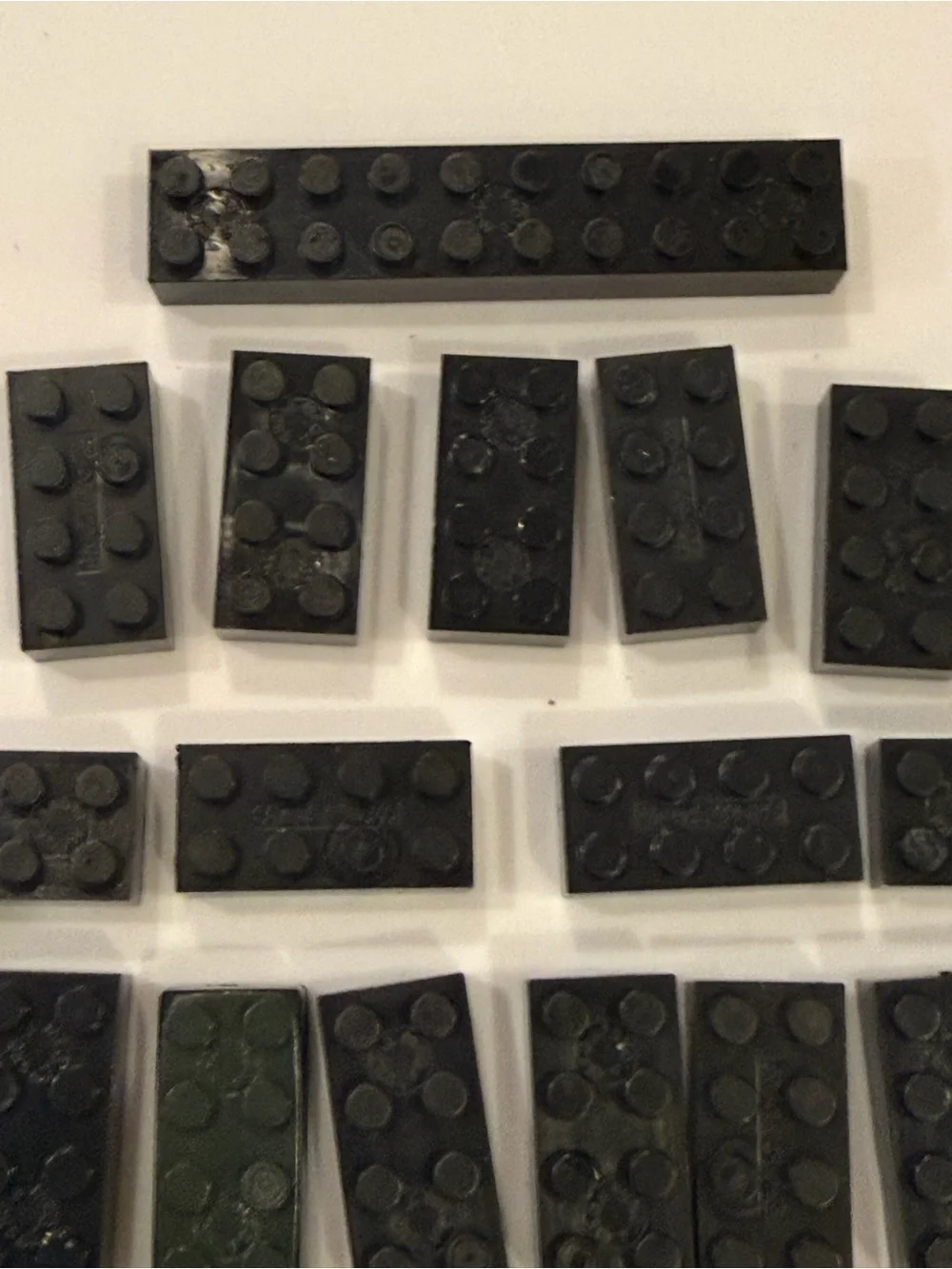 LEGO 46 black blocks pieces parts